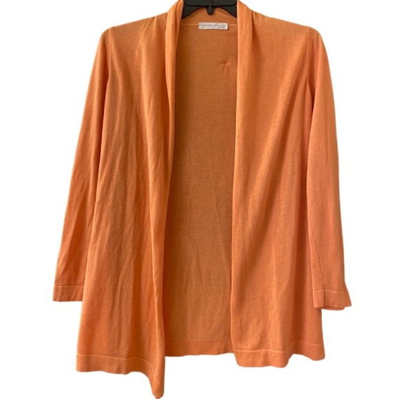 Fabiana Filippi Orange Cotton Open Cardigan Sweater (SW1) - Picture 1 of 5